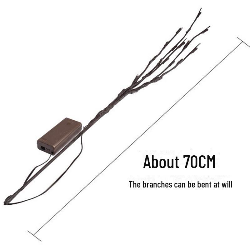 Nordic Creative LED Birch Branch Decorative Lamp for Room Atmosphere and Flower Arrangement.