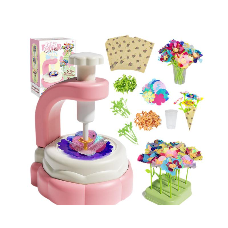 DIY Flower Bouquet Maker - Handmade Simulation Embossing Toy for Girls