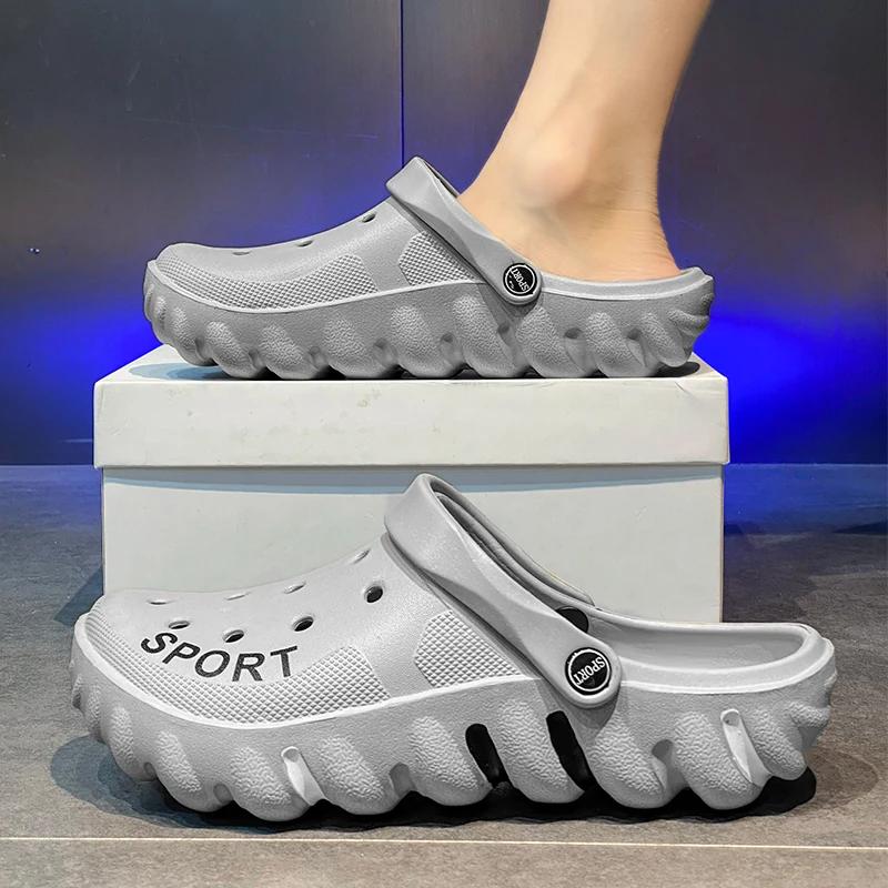 Fashion Men Slipper New Design Summer Shoes Beach Indoor House Sneaker Korea Style Casual Sport Slipper Sandals Men Clogs Shoes