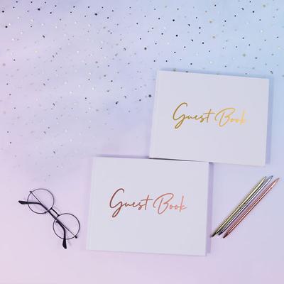 Elegant Wedding Guest Book 100 Pages for EngagementsPartiesBaby ShowersAnniversaries Birthdays