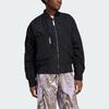 Adidas X Stella McCartney Pure Color Badge Logo Bomber Jacket Women Outerwear Black IP1370