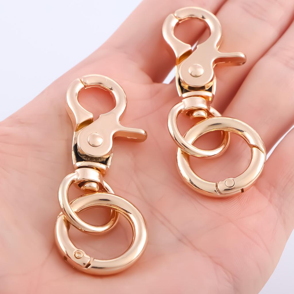2pcs Metal Buckle Keychain Hook Car Keychain Accessories KeyChain Ring Outdoor Keychain Accessories