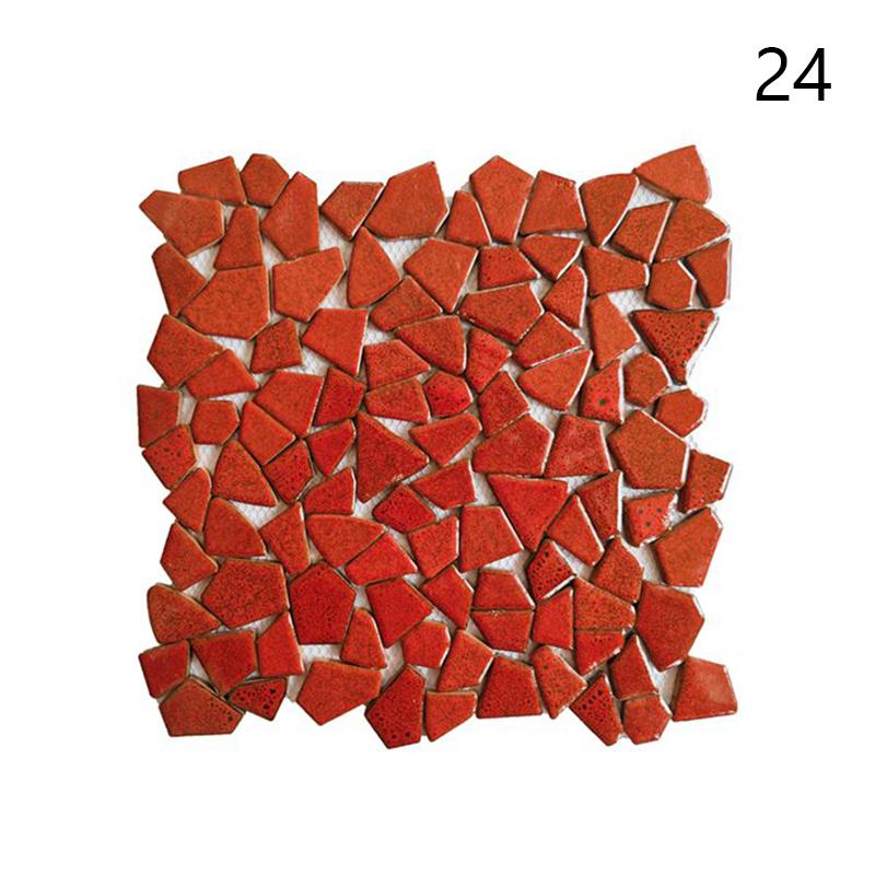 30x30cm Barevné Keramické Štěrkové Mozaikové Dlaždice Horký Pramen Bazén Rybičky Bazénové Fragmenty Toaleta Protiskluzová Dlaždicová Deska Podlaha Stěna Dekorace DIY