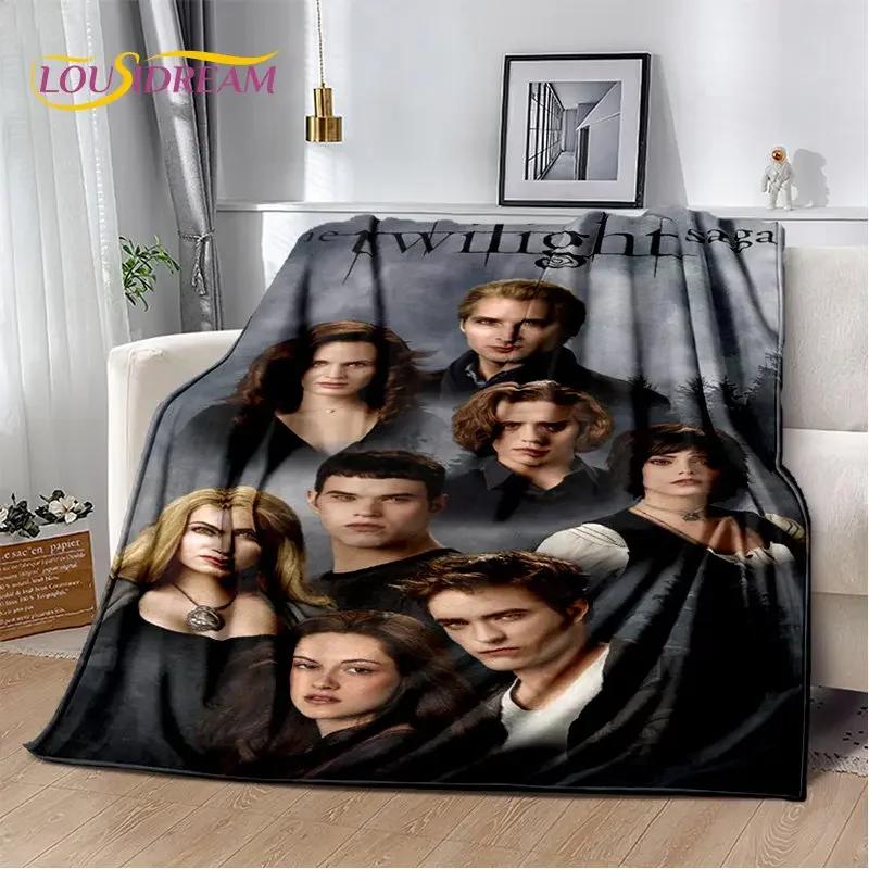 Die Twilight Saga HD-bedruckte weiche Plüschdecke, Flanelldecke, Überwurf, Decke für Wohnzimmer, Schlafzimmer, Bett, Sofa, Picknick, Abdeckung für Kinder