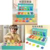 Wooden Montessori Shape Sorting Blocks With Color Recognition For Early Learning