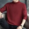 Men S Half High Neck Long Sleeve Cotton Loose Fit T Shirt