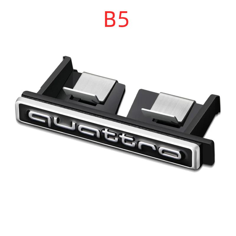

6 colors Metal Quattro Logo Front Grill Badge Emblem Sticker Decals B5