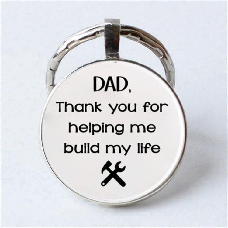 Keychain Accessories Pendant Floral Thanksgiving Text Good Friends Retro Personalized Keychain Gift Pendant
