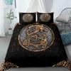 3D Print 2/3pcs Vigvisir Viking Art Constellation Bedding Set EU Single Double King US Twin Full Queen King Ethnic Bed Linen Set