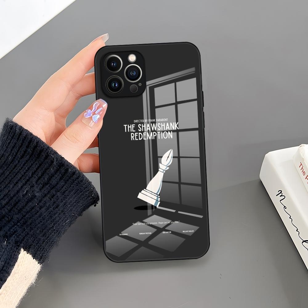 

Shawshank R-Redemption Film Phone Case Glass For IPhone 17 16 Pro 15 Pro Max 14 13 12 11 X XR XS Max 8 7 Plus SE Cover iPhone15
