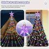 198LED Star Solar Waterfall Lights 8 Lighting Modes Christmas Lights For Wedding Yard Party Home Holiday Xmas Decoration