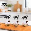 Halloween Dessert Decoration 8 Pcs Cat Cupcake Topper, Black Cake Cute Kitten Topper for Creamy Desserts Food Pick Baby Shower Birthday Wedding Party