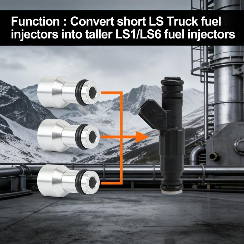 8Pcs 551371 Fuel Injector to LS Truck Injector Fuel Injector Gaskets Saving Time For Easy Maintenance
