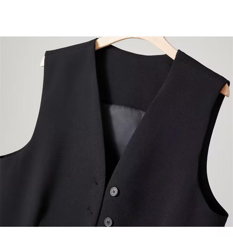 Korean Style Trendy Women's Sleeveless Vest Suit Jacket
