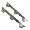 2x Stainless Steel Stove Gap Covers Sturdy Oven Side Filler for Stovetop argent