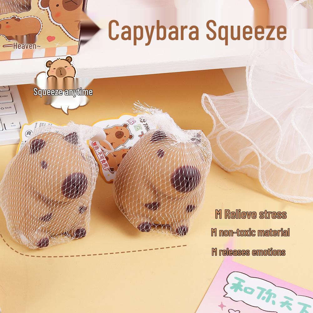 Capybara Squeeze Toy: Quirky Stress Relief Doll for Students