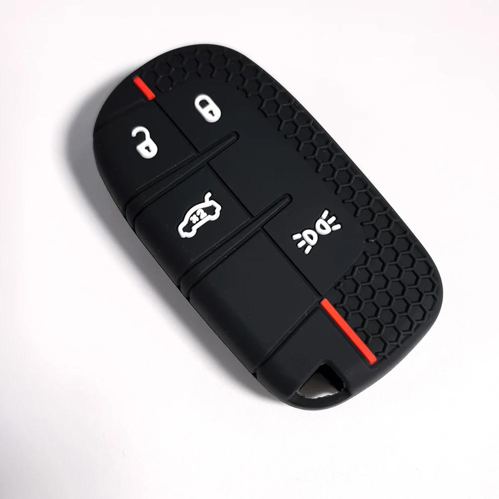4 Buttons Praised Car Key Cover Case Fob For Jeep Renegade Compass Grand Cherokee For Chrysler 300C Wrangler Dodge Accessaries