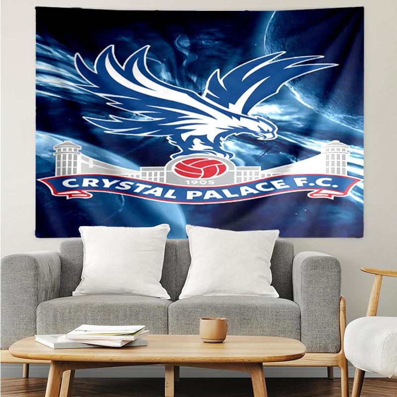 Crystal Fc Crest Printed Printed Tapestry, for Bedroom,Livingroom, dormitory, Large Wall Decor, Fabric Decor Fan Birthday Gifts