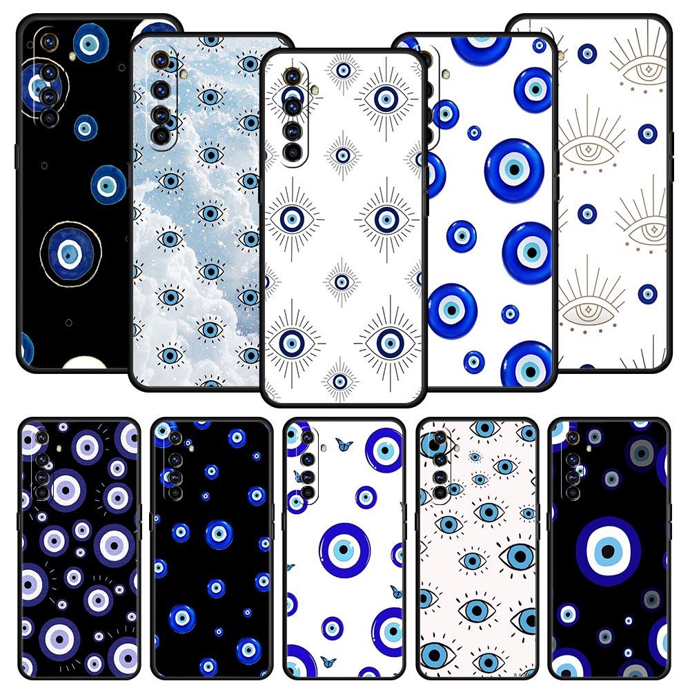Blue Eye Art Phone Case For Realme 12 11 10 9 8 5G 7 6 GT5 GT3 GT2 Pro Plus C21 C11 C25 C35 GT Neo 2 3 3T 5 Soft Cover