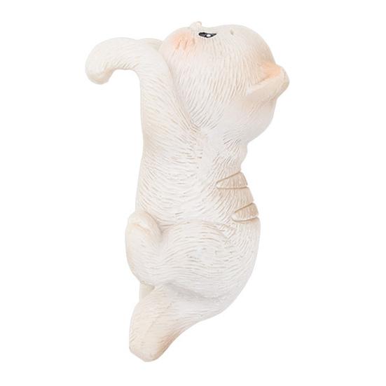 Miniature Hanging Cat Figurines Flower Pot Vase Hugger Resin Kitten Planter Pot Hanger