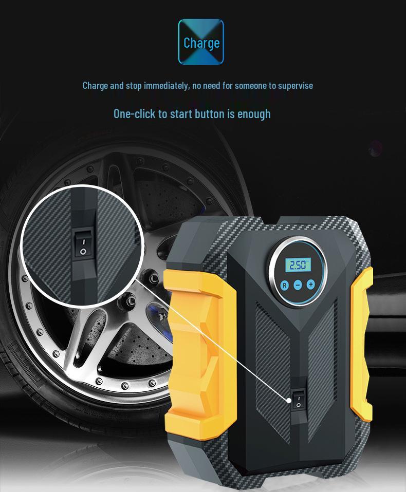 Mini Smart Digital Tire Inflator with Lighting for Cars