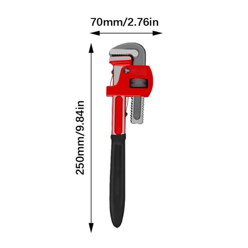 Adjustable Wrench Large Opening Long Handle Universal Spanner Mechanical Workshop Hand Repair Tool