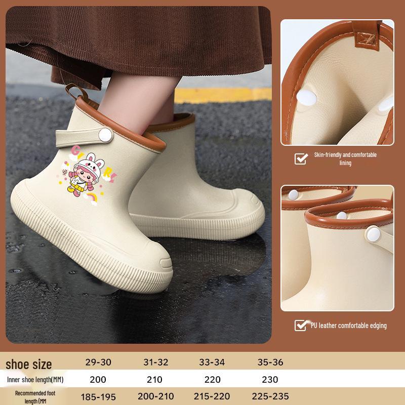 Non-slip Waterproof Rain Boots for Kids - Cute and Durable for Toddlers, Babies, and Children