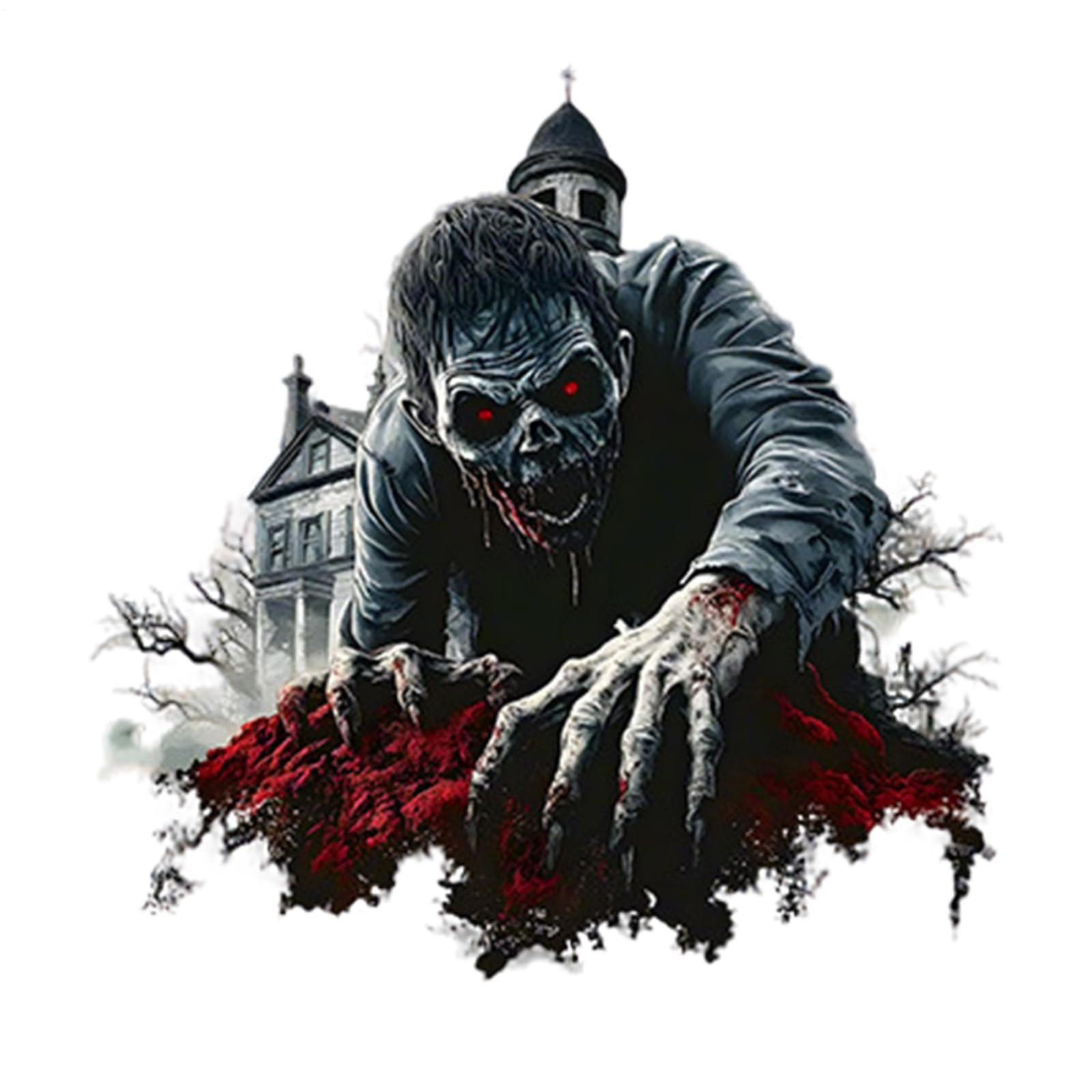 

Halloween Horror Ghosts Wall Stickers Gothic Horror Wall Decals Horror Glass Stickers Self-adhesive Black Halloween Stickers