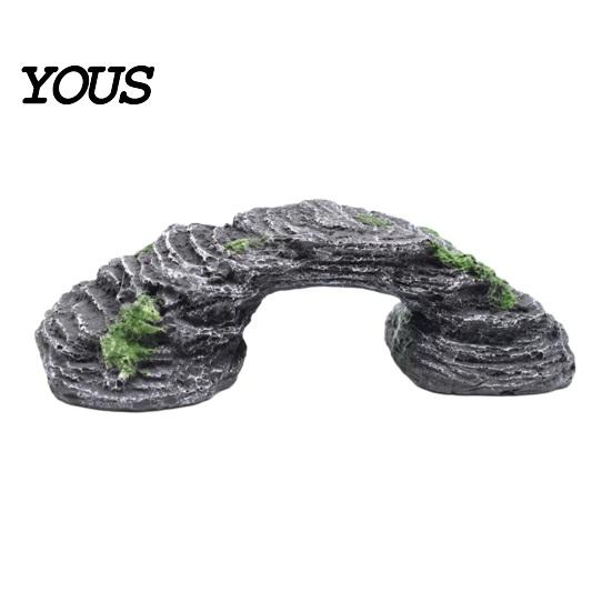 Non-toxic Turtle Dock Basking Platform, Rock Look Resin Baby Tortoise Climbing Ramp, Terrarium Accessory Arched Reptiles Resting Terrace for