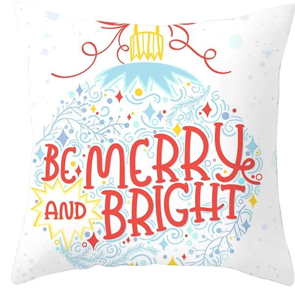 Santa Claus Socks, Elk Sheep, Christmas Tree Christmas, Christmas Decoration Pillow Sleeve Bedroom Sofa Restaurant Pillow Cover