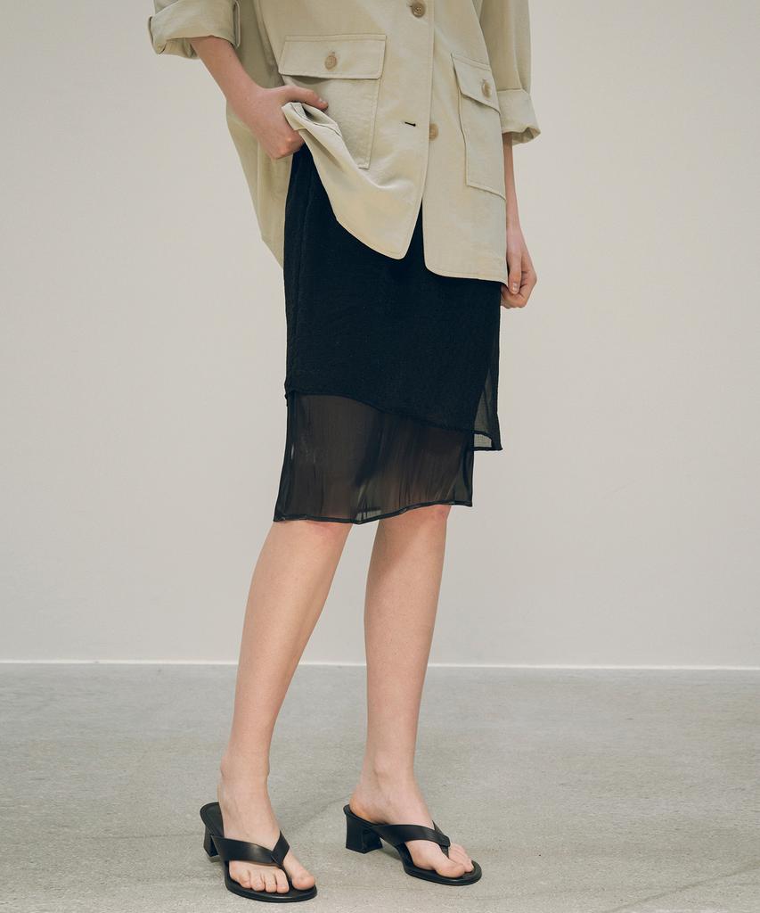 Siyajyu Sist9036 Naked Elastic Skirt_Black