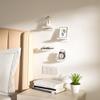 SRIWATANA Wall-Mounted Rack, Wall Shelf, Small Decorative Shelf (White)