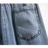 Spring Autumn New Elastic Waist Jeans Women's Large Size Fashion Harem Pants Double Pocket Versatile Loose Ankle-length Pants