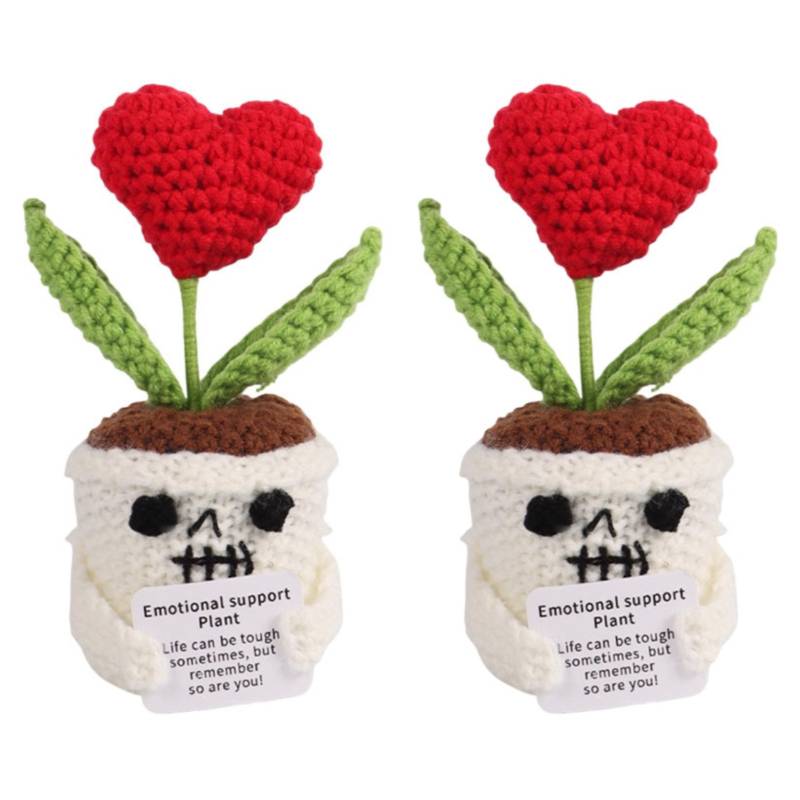 Crochet Flowers Sunflower Artificial Crochet Potted Desk Accessorie Office Accessorie Wedding Decor Teacher's Day Gift Girasol