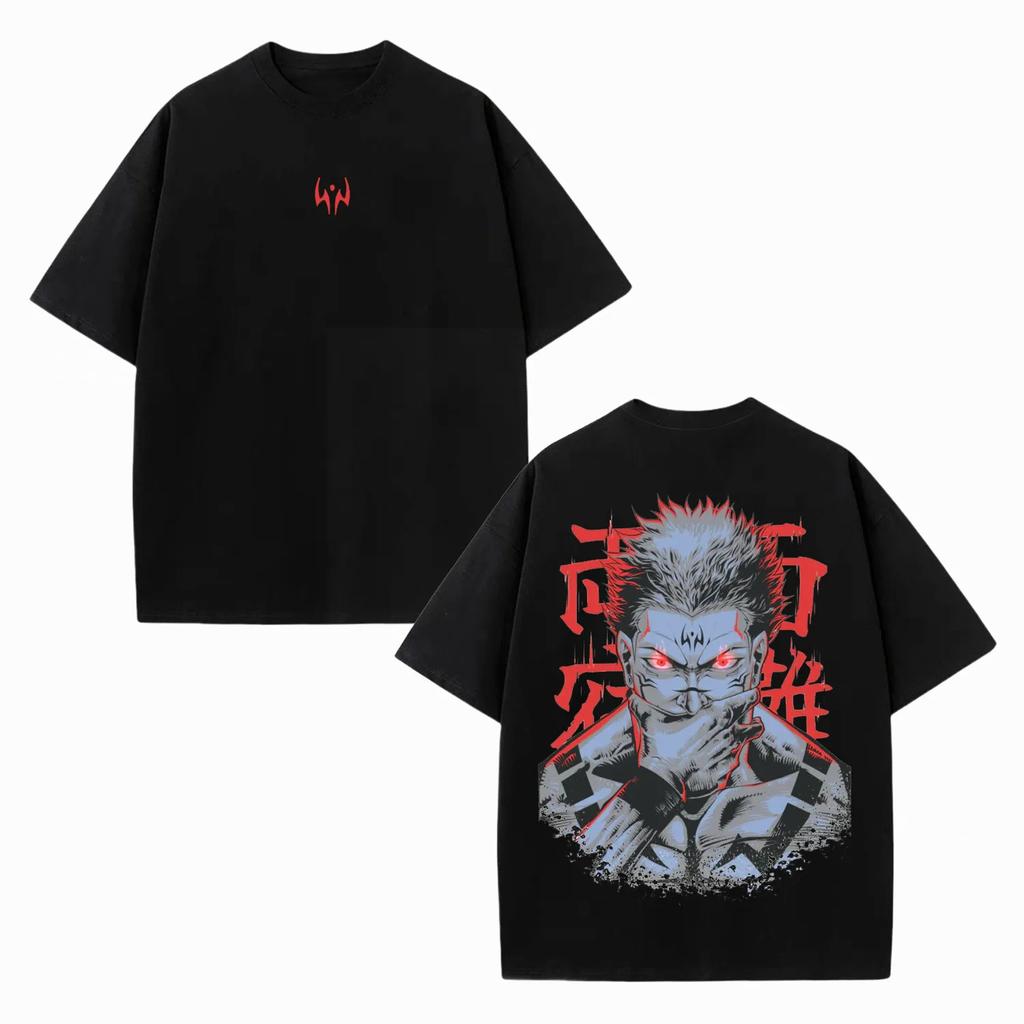 Jujutsu Kaisen Ryomen Sukuna Anime Printing T-shirt Men's Clothing Women's 2026 Summer New Harajuku Cotton Short-sleeved T Shirt