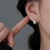 Luxury-lite Style Flower-shaped Ear Pins for Women, Simple and Versatile Ear Accessories, Small Earrings