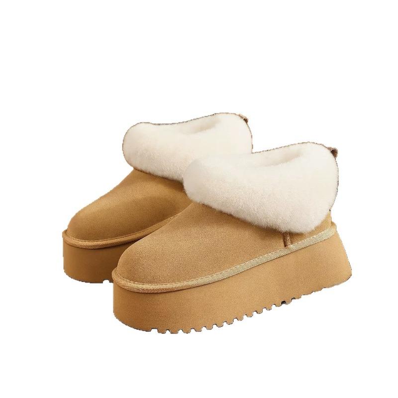 High-top Shoes, Snow Boots, Women's New Style, Thickly Padded Cotton Shoes, Anti-slip Short Boots