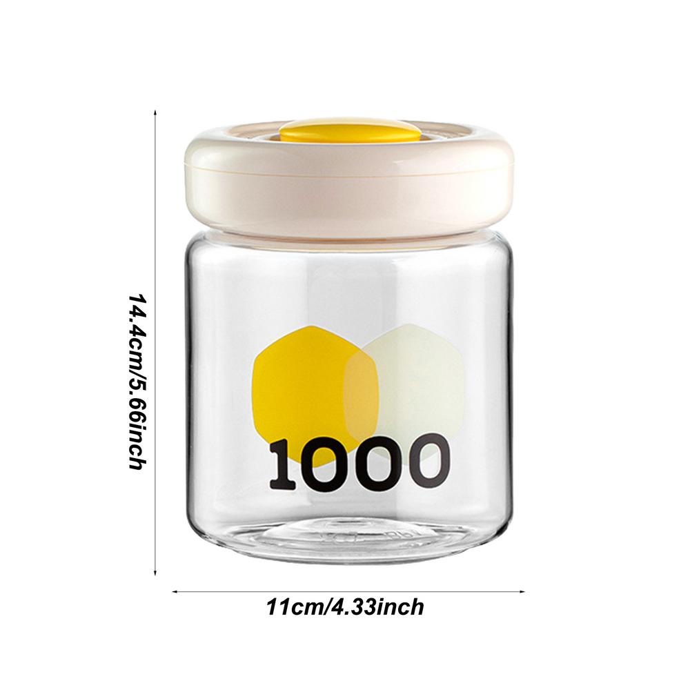 Vacuum Containers For Food Storage Press-type Sealed Jars Flour Sugar Storage Containers Airtight Storage Organization