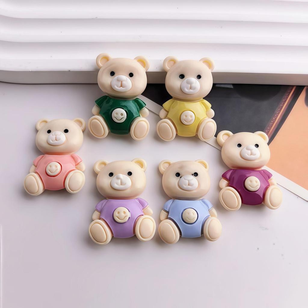 Cartoon Mary Bear Resin Shoe Charms & DIY Accessories