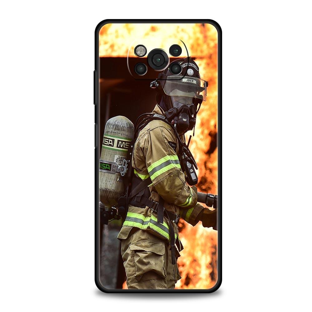

Чохол для телефону Firefighter Heroes Fireman для Xiaomi Poco X3 NFC M3 F3 F4 M4 X4 Mi Note 12T 12 Pro 10 11 Lite 10T 5G 11T 9T Cover Mi 11 Ultra