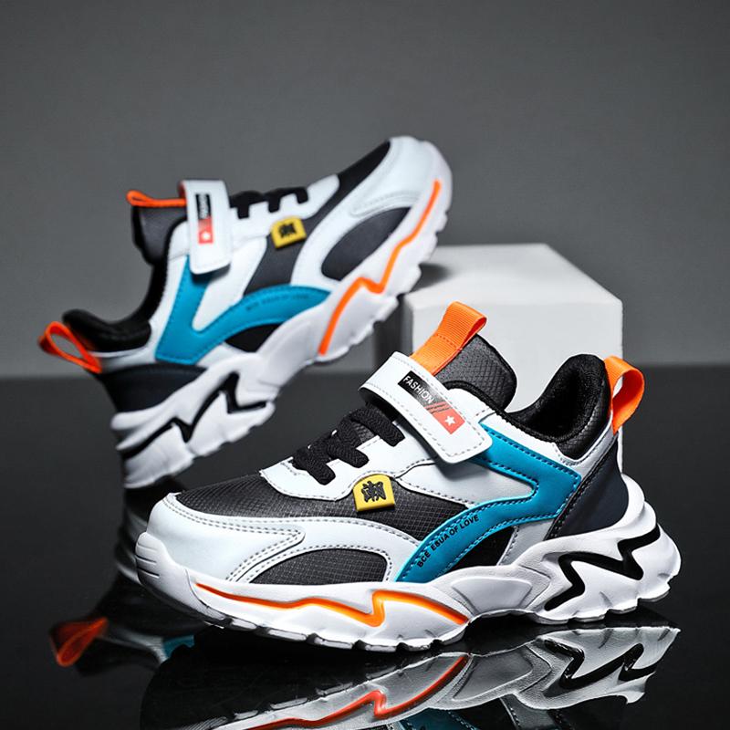 Lehké dětské outdoorové volnočasové běžecké boty Neklouzavé dětské tenisky pro kluky školní sportovní vycházková obuv velikost 28-39