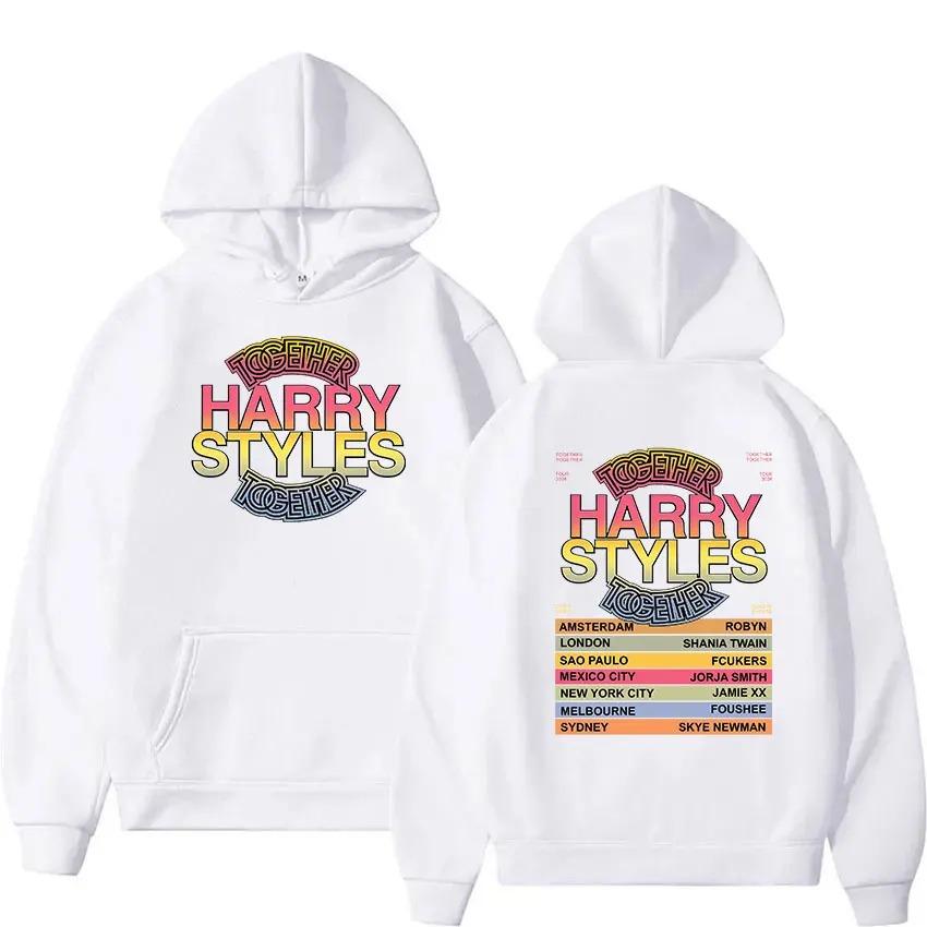 Harry Styles Kiss All The Time Disco Occasionally Tour 2026 Merch Hoodie Men Women Vintage Long Sleeve Oversized Clothing Hooded