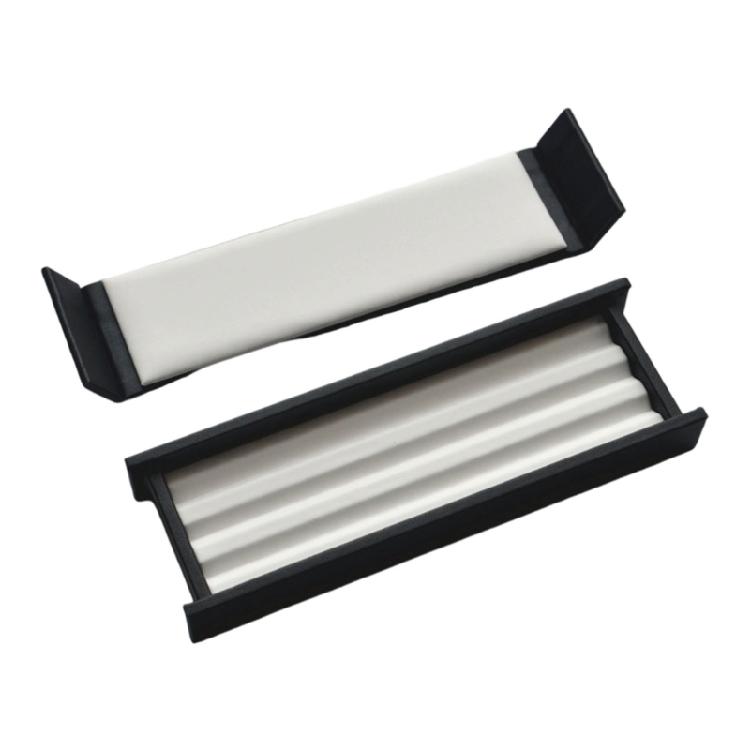

Multi Compartment Crystal Display Case With PU Leather Construction For Home Jewelry Shops And Gift Packaging