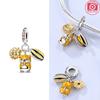 Charms Copper Yellow Hamster Sunflower Seed Pendants Fit Charms Plata Original Bracelet Beads Women Jewellery Making Diy