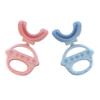 Spazzolino per bambini Materiale per uso alimentare Rimuovi le macchie dei denti A forma di U Bocca intera Pulizia dei denti Spazzolino per bambini