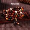 Buddhist Prayer Bracelet - 108 Beads, Multi-strand Sandalwood, Black Rosewood, Wenwan Style