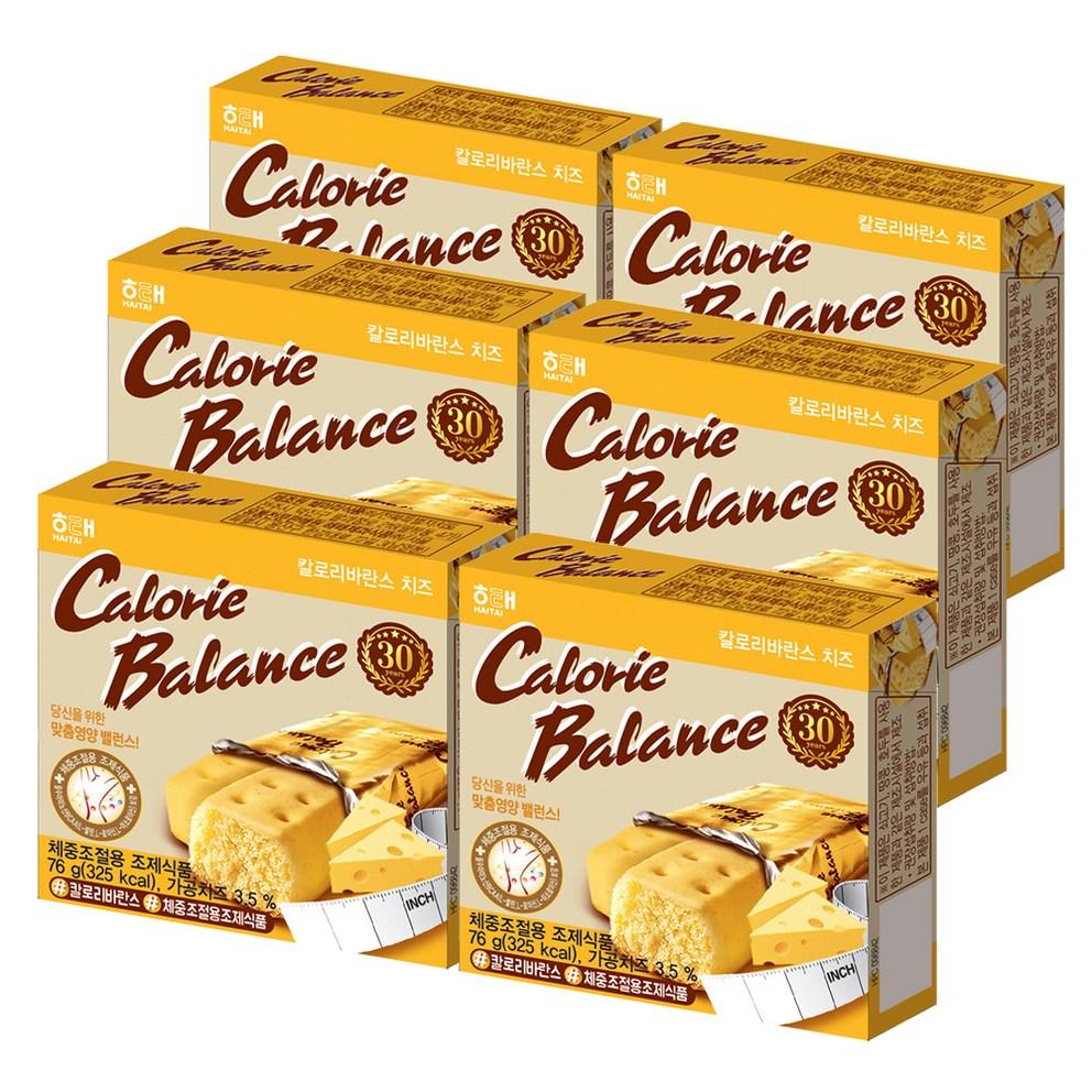 Haitai Calorie Balance Cheese Snack Bars, 76g x 6 Count