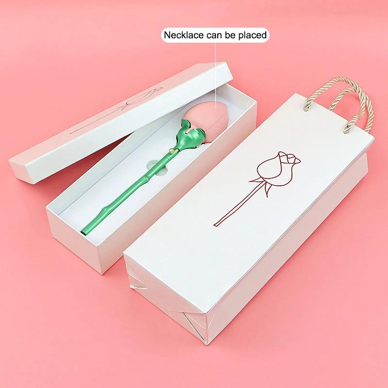 

Dustproof Flower Proposal Ring Box Elegant Pink Auto Blooming Jewelry Box Waterproof Red Rose Ring Box Valentine s Day