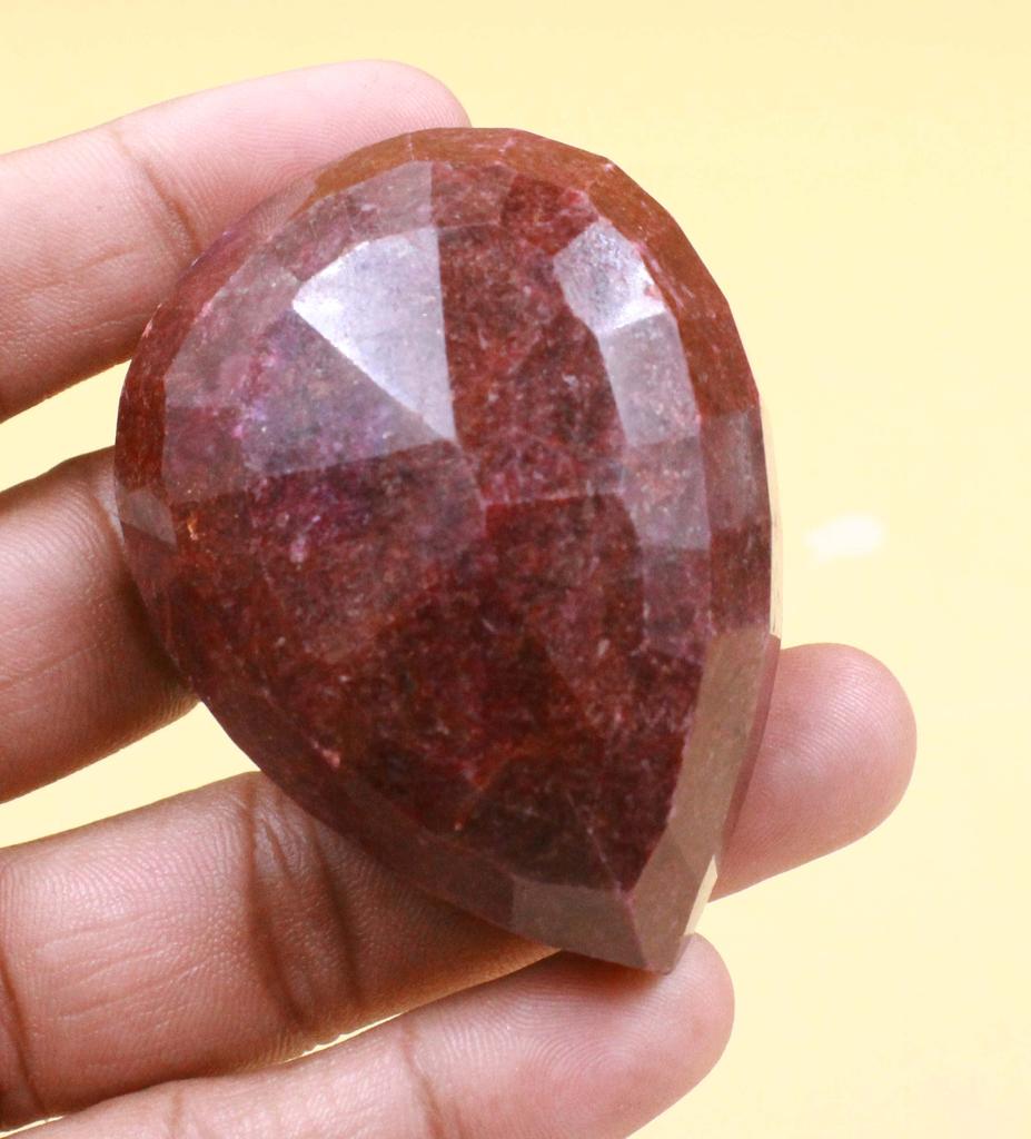 729.55 Carat Pear Shape New Year's Day Certified Red Ruby Natural Loose Gemstone SN177