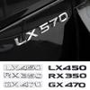 3D ABS Glossy Decal Car Front Hood Emblem Rear Trunk Sticker for GX460 GX470 LX450 LX470 LX570 LX600 RX270 RX300 RX350